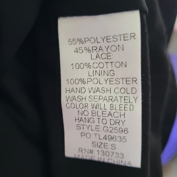 Umgee Women's Small Black Short Sleeve Mini Dress Floral Embroidery Boho Summer - Picture 5 of 9